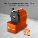 Точилка механическая BRAUBERG "JET" металлический механизм корпус апельсиновый (2 штуки в упаковке)