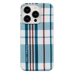 Чехол Pitaka MagEZ Case 4 для iPhone 15 Pro Max (Red/White/Blue Lines) Blue (KI1504PRWB)