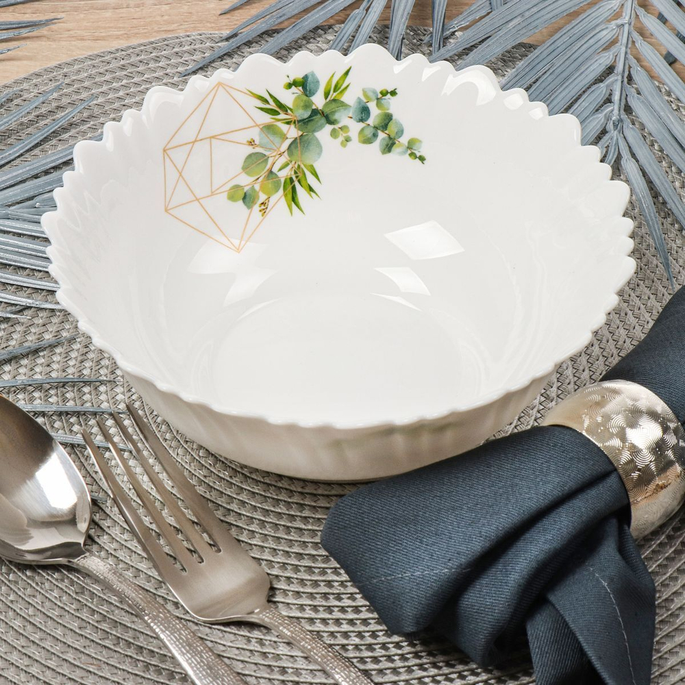 Сервиз столовый стеклокерам, 19 пр, 6 перс, Daniks, Оазис