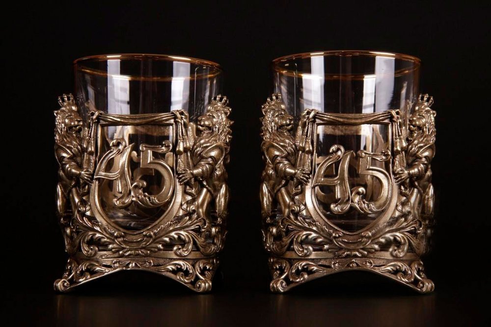 Набор стаканов для виски "Юбилейный" (35,40,45,50,55,60,65,70 Лет) 2 шт.