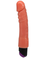 Крупный вибратор с венками около головки UltraSkin Vibro Realistic (Цвет: телесный)