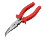 17495 Длинногубцы (тонкогубцы) Econom, 180мм, изогнутые шлифованные, пластмассовые рукоятки Matrix