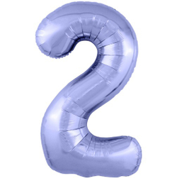 Фольгированная цифра, цвет Пастельный Фиолетовый 102 см
