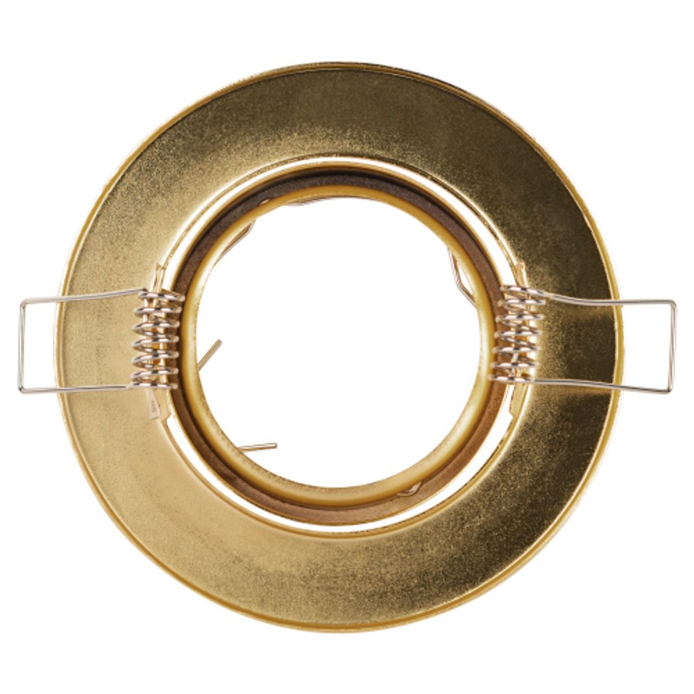 Светильник встраиваемый штампованный ЭРА ST2A GD под лампу MR16 GU5.3 поворотный золото | Штампованные встраиваемые светильники