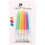 Свечи для торта»Витая нежность» 10 шт. 6 см, микс