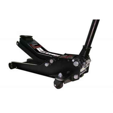 Домкрат Forsage подкатной гидравлический низкопрофильный двухпоршневой с лотком и резиновой накладкой 3,5т (h min 75мм, h max 510мм) T830018Z