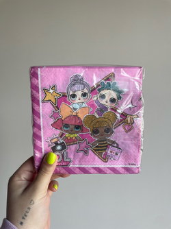 Салфетки Куклы ЛОЛ (LOL), 33*33 см, 20 шт., 1 уп.