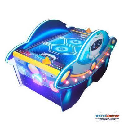 Детский аэрохоккей «НЛО» в тематике космоса, 150×79×90 см