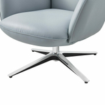 Кресло ZUCCA-R голубое LITCHI-#3