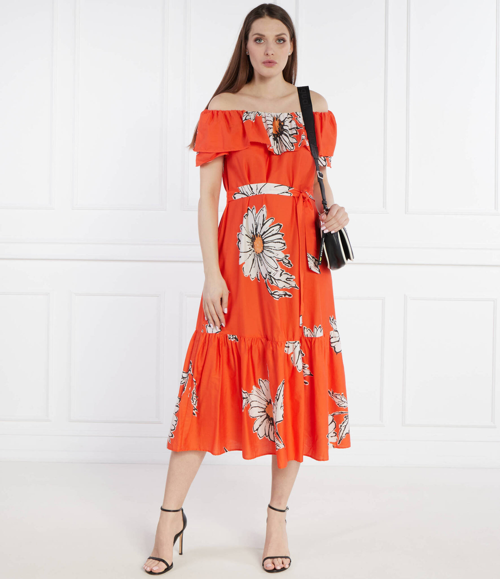 Платье с ремешком Desigual - оранжевый(24SWVW02)