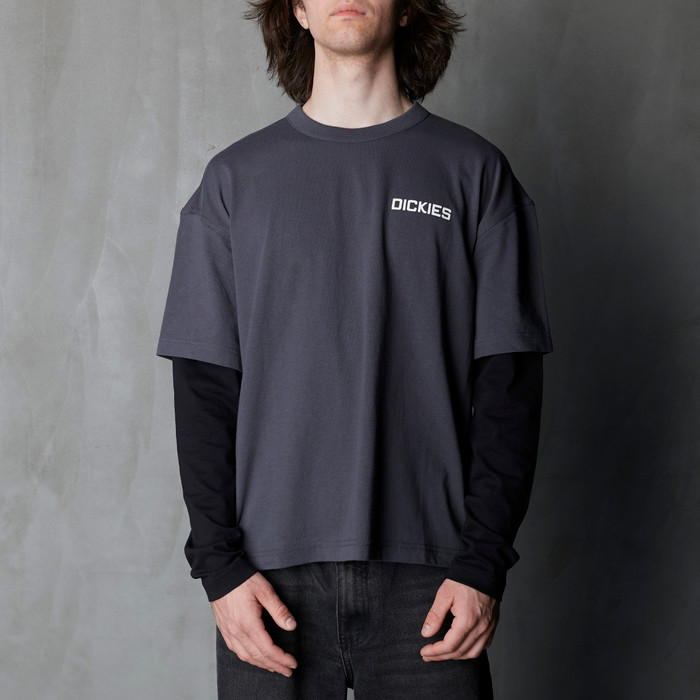 Лонгслив Dickies Payson 2-in-1 Let T-shirt артикул:DK0A88JFBLK1 - купить в магазине Дайс