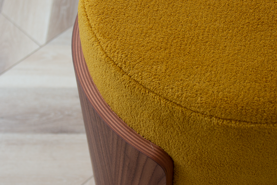 Банкетка Lagom D 62 см (горчичный, орех)