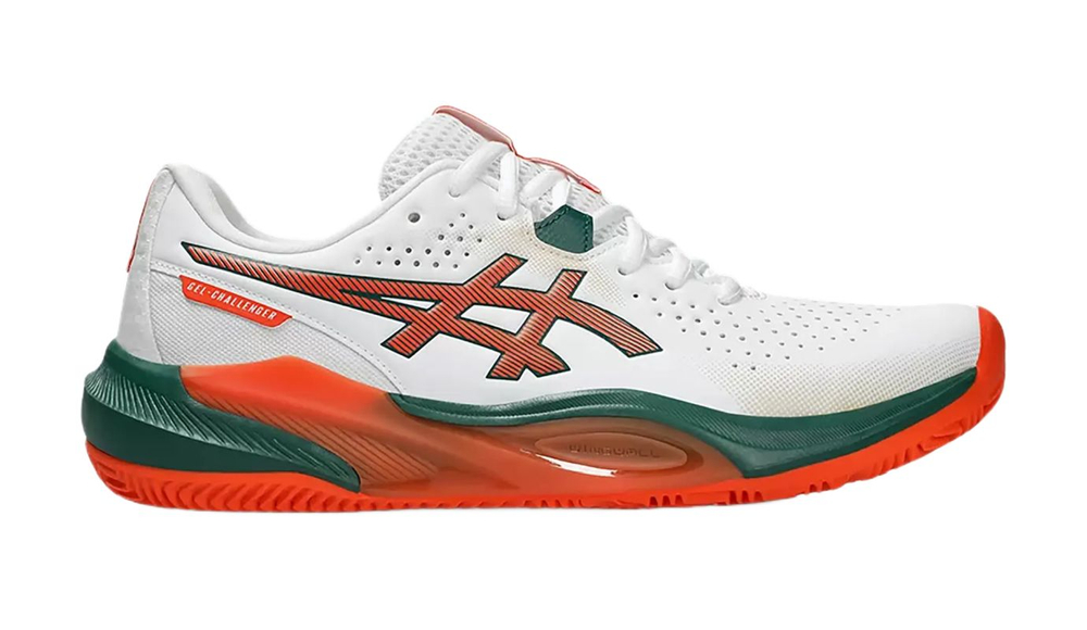 Мужские кросовки для Padel Asics Gel-Challenger 15 Padel - white/energy orange