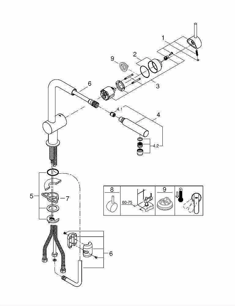Смеситель для кухни Grohe Minta 32168000 хром
