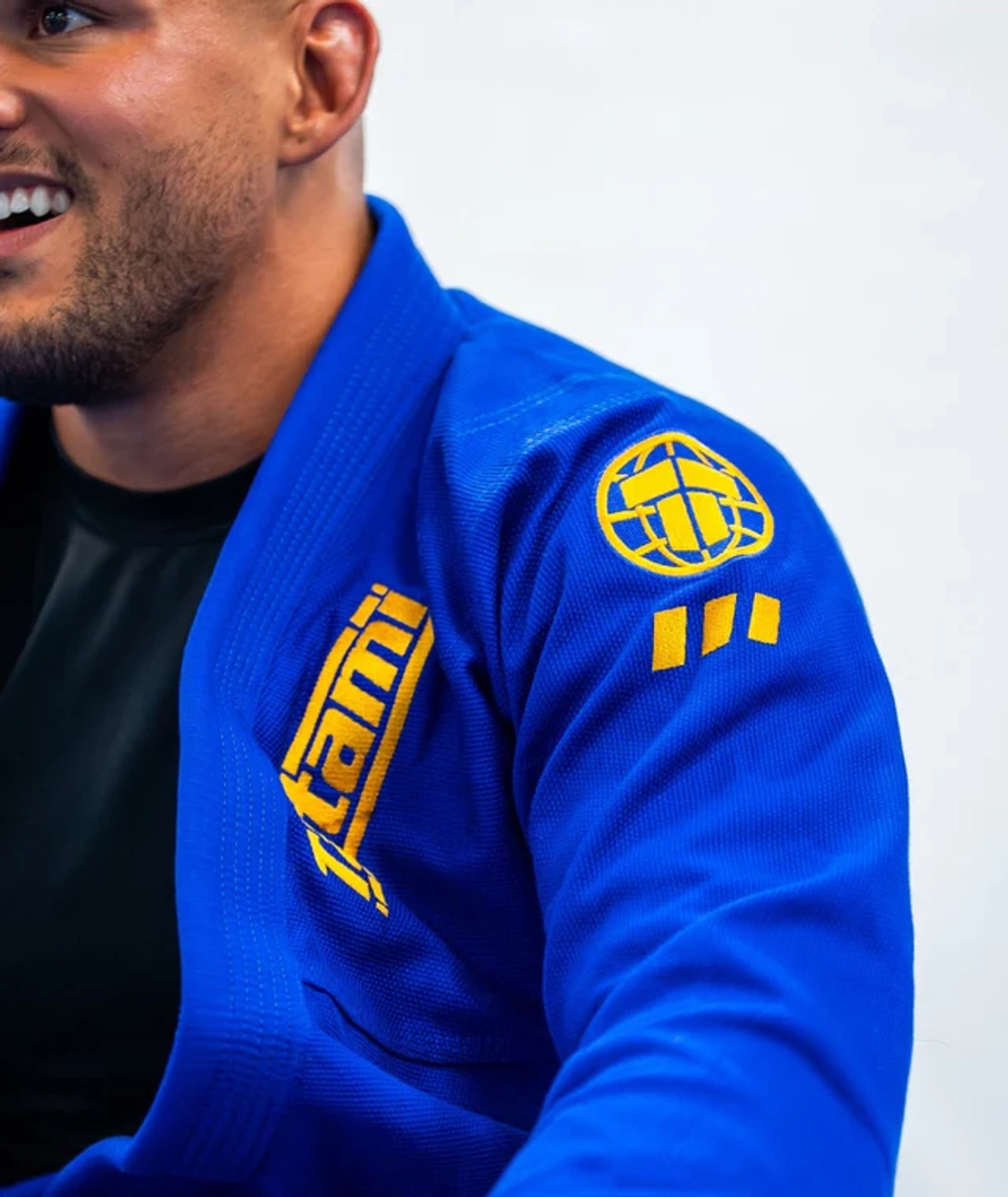 Кимоно Tatami PRO PRO SERIES GI - BLUE & CHAMPION GOLD