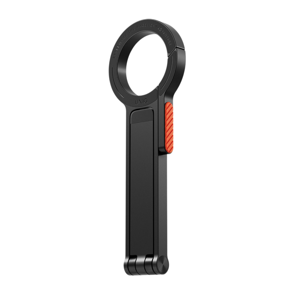 Складная металлическая подставка-трипод MagSafe Uniq Arcus Подставка из алюминия с силиконовыми накладками и встроенным карабином