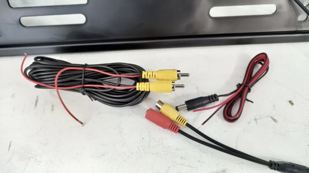 7440- 16 LED \ Камера заднего вида в рамке номерного знака с подсветкой номера, рамка, камера, подсветка 7440 (16 LED)