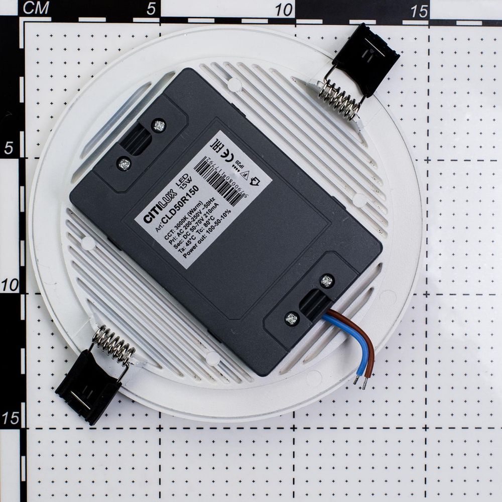 Citilux Омега CLD50R150N LED Встраиваемый светильник с диммером Белый