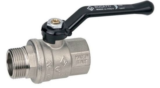 Кран шаровый BUGATTI 1 1/2" ВР-НР с ручкой