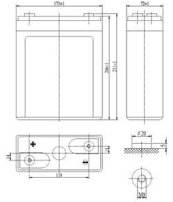 Аккумуляторная батарея Delta STC 100 (2V / 100Ah)