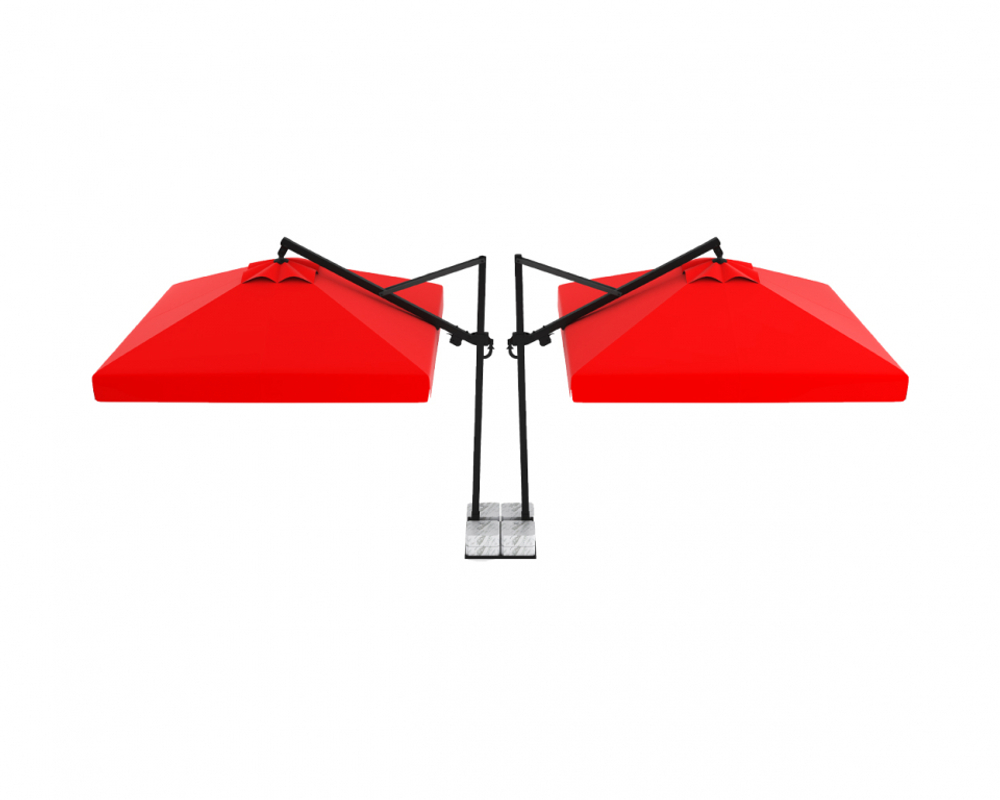 Зонт профессиональный двухкупольный 9.5х4 м Theumbrela Semsiye Evi Banana Plus Double,