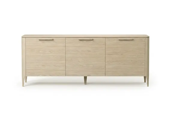 Тумба Type oak 3 двери ширина 180 см (беленый дуб)