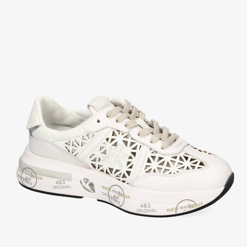 Кожаные кроссовки Premiata Cassie 7385 на шнуровке