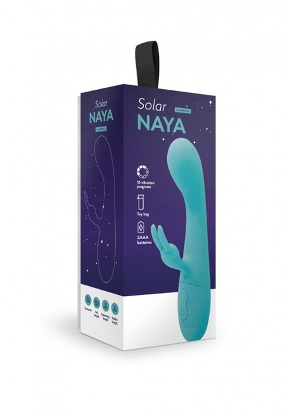 Вибратор кролик Solar Naya (аквамарин) (Цвет: аквамарин)