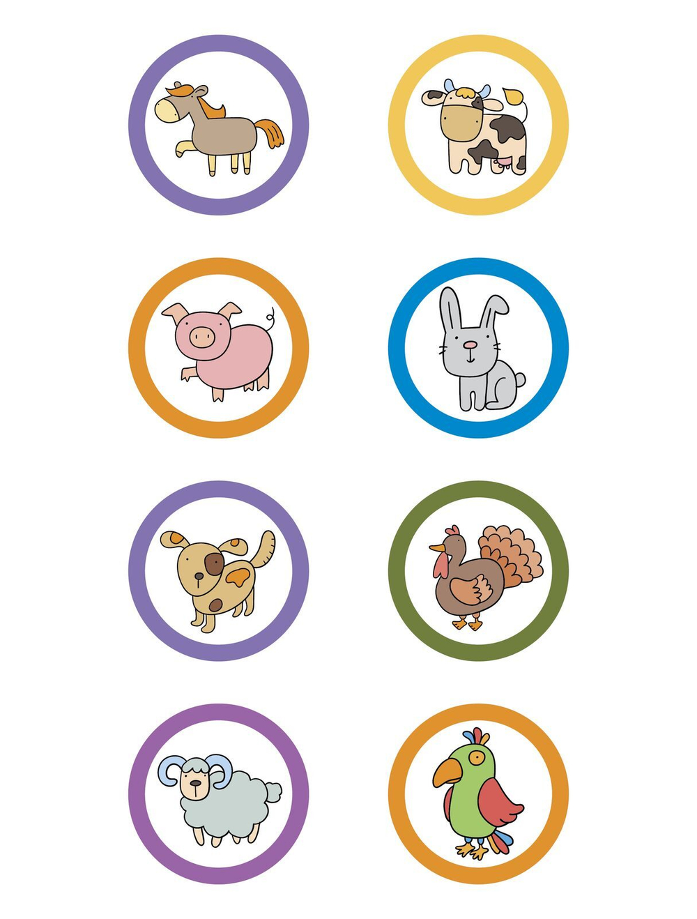 Самая первая раскраска. Мои любимые животные