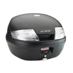 Кофр задний 35 л. чёрный с прозрачным рефлектором