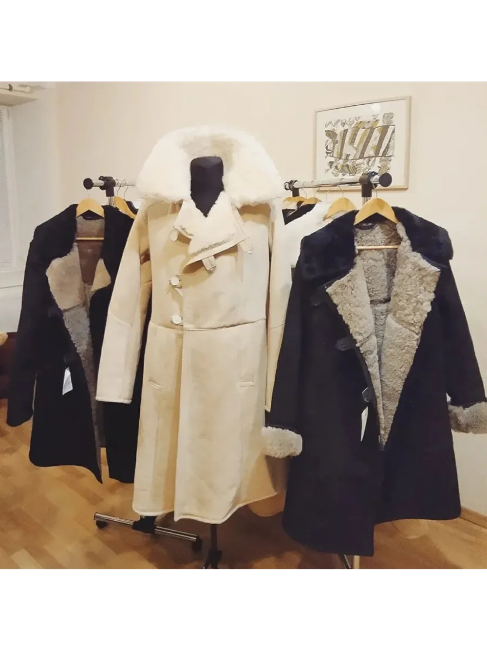 Полушубок овчинный ГОСТ: 4432-71 чёрный