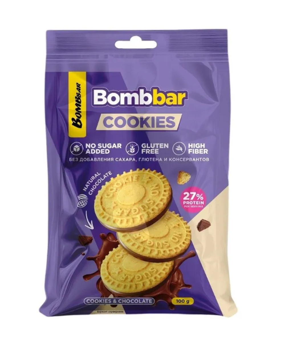 Печенье "BOMBBAR" глазированное сливочное