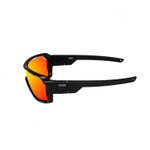 очки для водных видов спорта Chameleon Черные Зеркально-оранжевые линзы. Вид сбоку