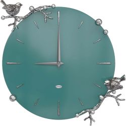 Часы настенные Терра Колор Пастельно-синий Сильвер