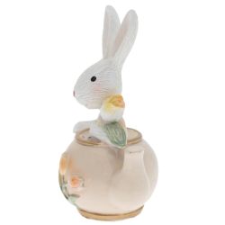 GAEM Фигурка декоративная "Заяц в чайнике", L8 W5 H10 см
