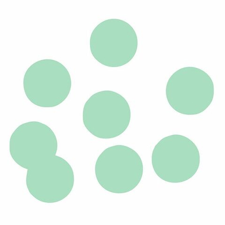 Конфетти "Круги мятный" бумажные 23 мм 500 г