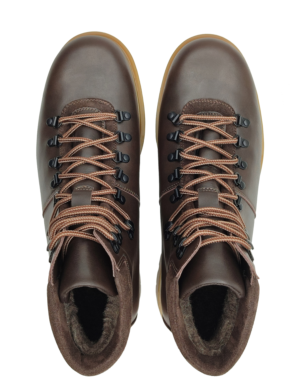 680478 ботинки мужские коричневые кожа