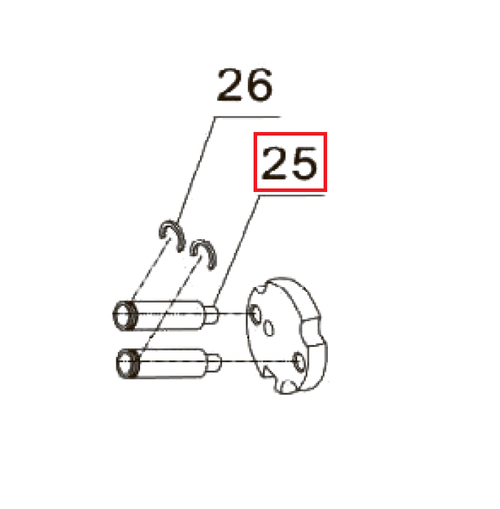 Запчасть №25 для PAG-PC84. Втулка затвора