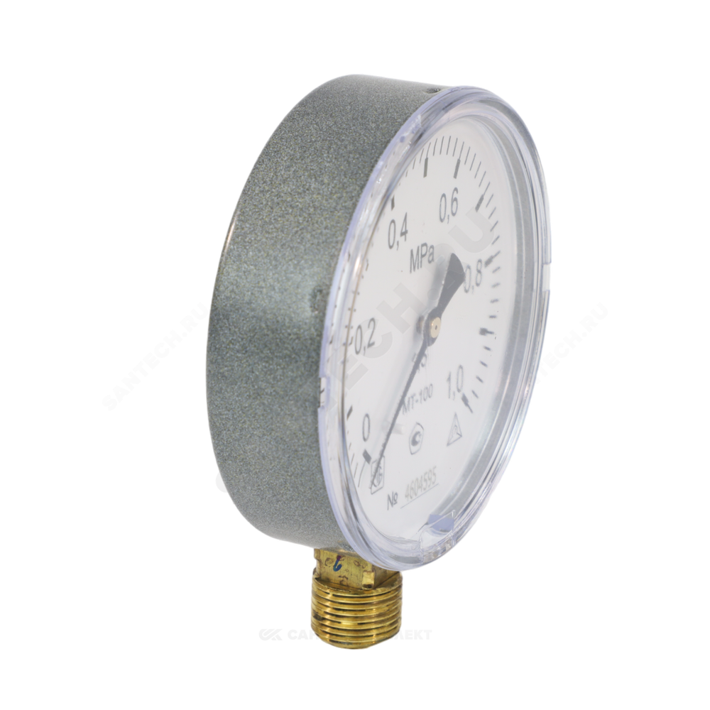 Манометр МТ-100 радиальный Дк100мм 0-1,6 МПа кл.1,5 М20х1,5 Багория
