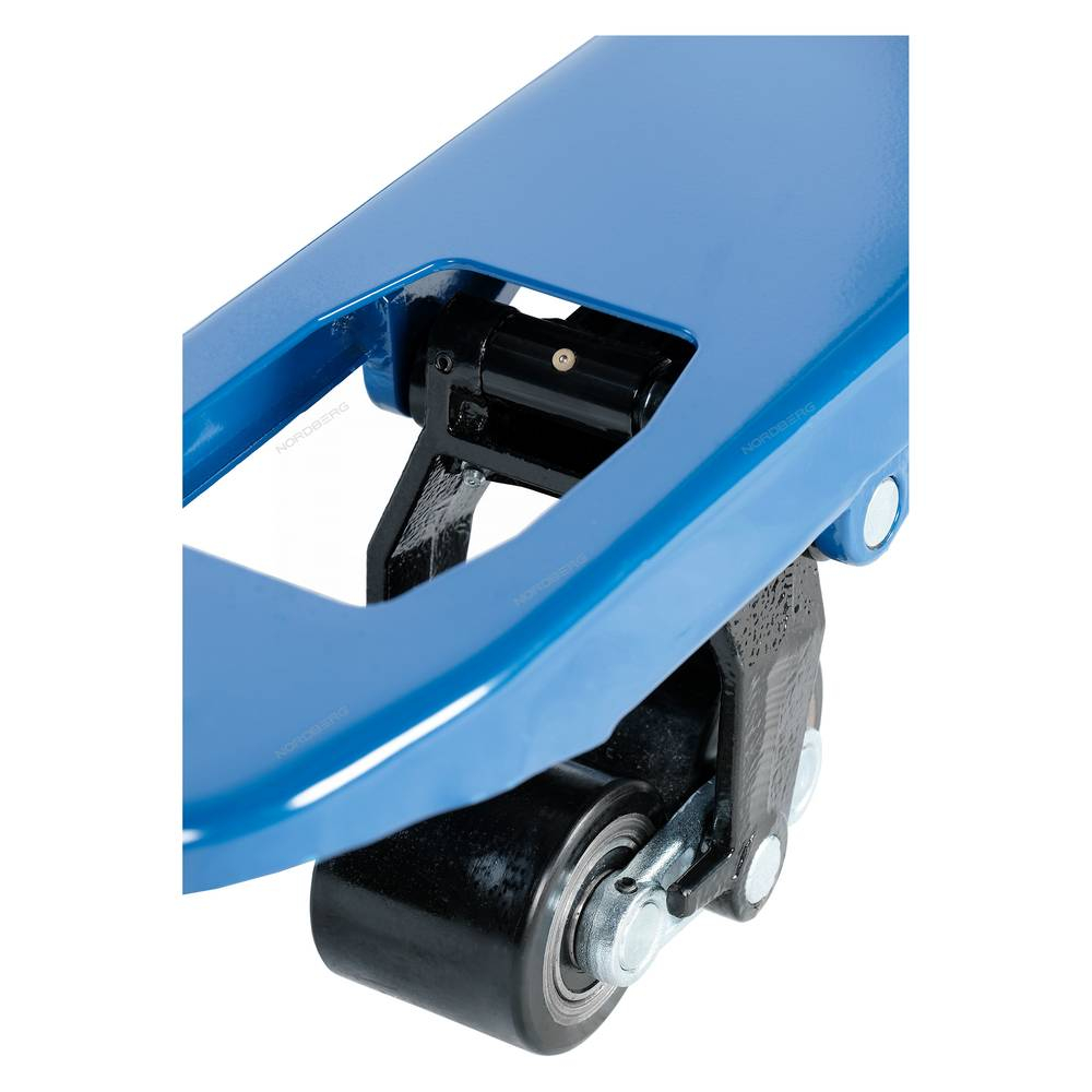 Тележка складская гидравлическая 2,5т усиленная с ПУ колесами NORDBERG N3901-25