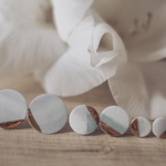 Серьги-пусеты из керамики