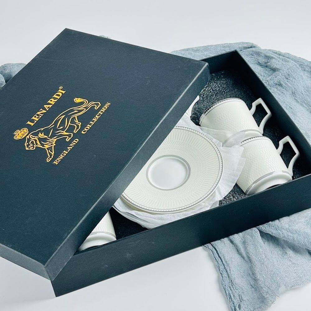 Lenardi 244-055 Кофейный набор 12пр. 130мл в под.уп.(х12)Фарфор