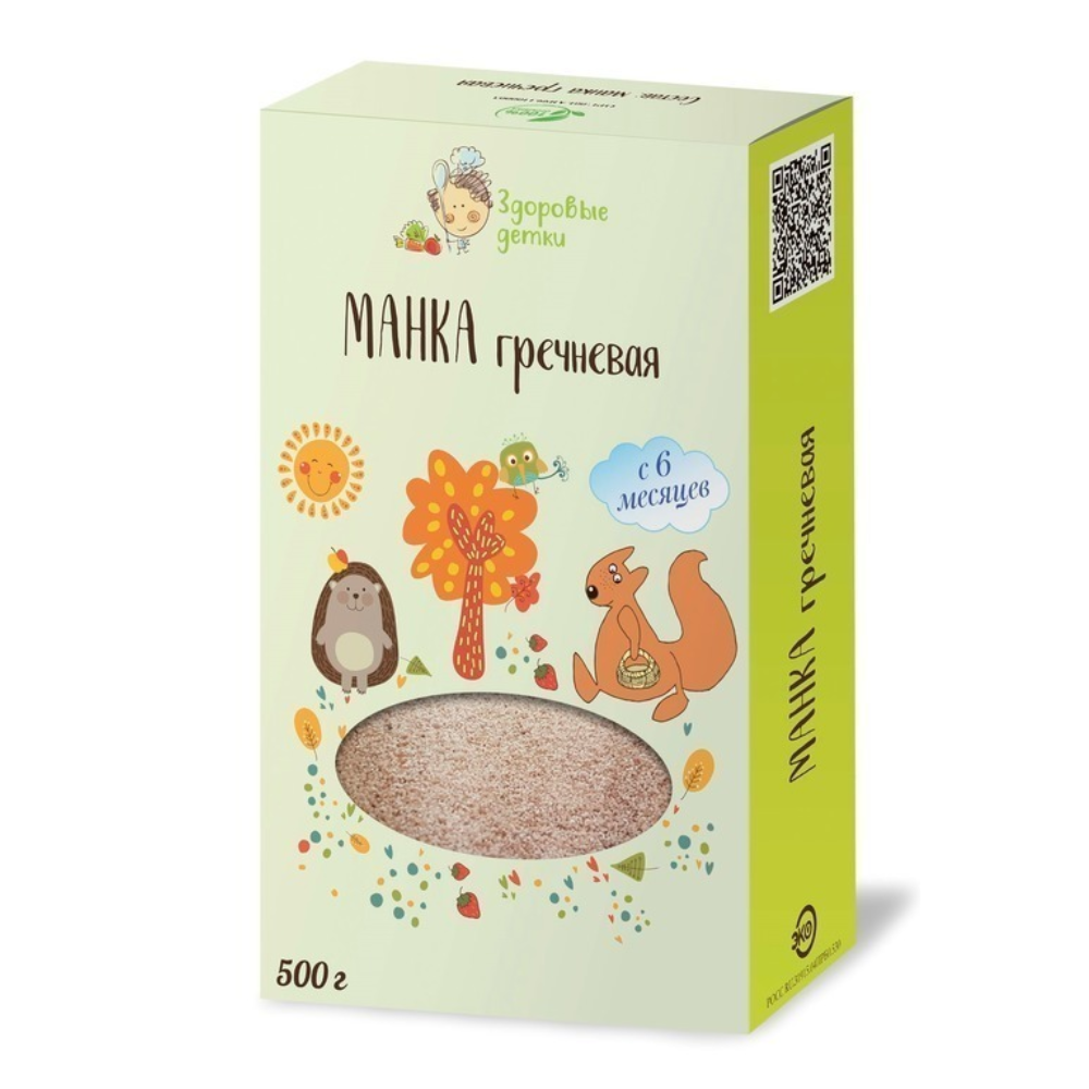 Манка гречневая Здоровые детки 500 гр