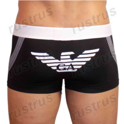 Мужские трусы боксеры черные Emporio Armani