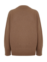 Объемный джемпер шоколадного цвета