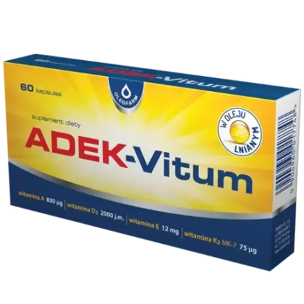 Oleofarm ADEK-Vitum диетическая добавка, 60 капсул