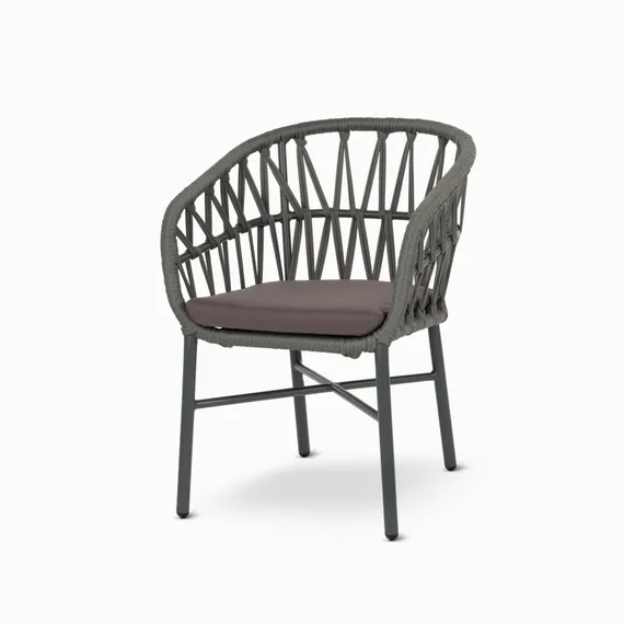 Плетеный стул Dezza, алюминий антрацит