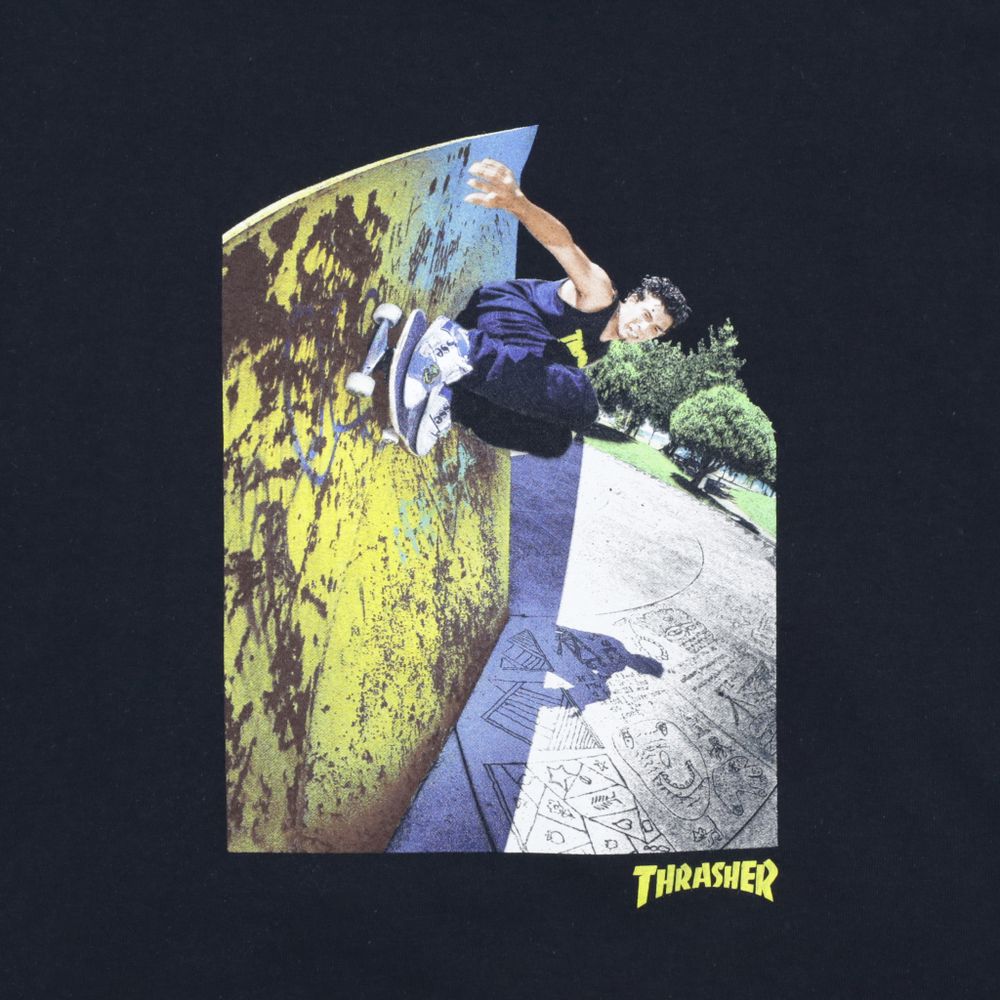 Футболка Thrasher Mic-E Wallride T-Shirt (black)