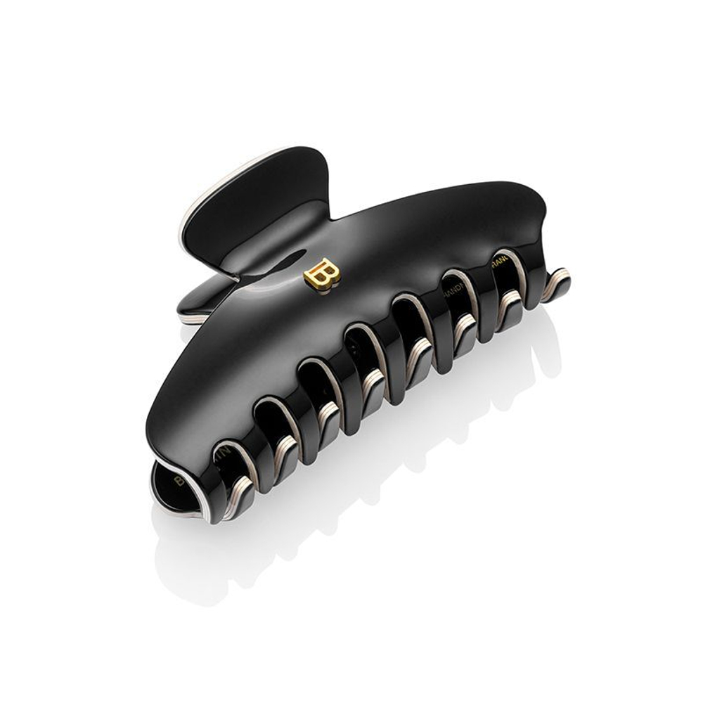 Balmain Hair Couture Краб черно-белый размер M Cellulose Acetate Pince a Cheveux Medium Black/White