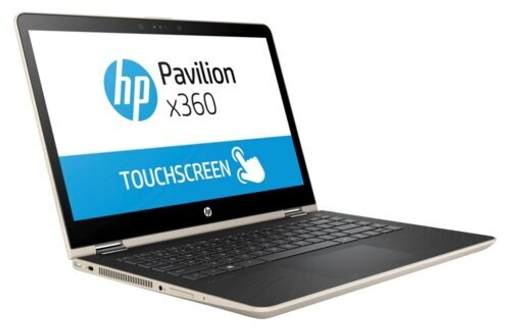 Ноутбук-трансформер HP Pavilion x360 Convertible 14-ba047ur (2GF88EA) 14"/Intel Pentium Gold 4415U/RAM 4GB/HDD 500GB/Intel HD Graphics/1920*1080/IPS/Windows 11/Подсветка кл-ры: нет/золотой. Состояние: B1